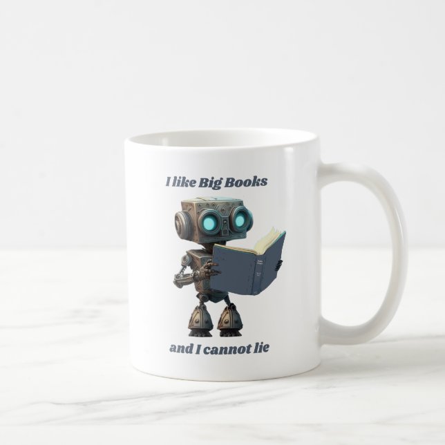 Ich mag große Bücher und ich kann nicht lügen, OM  Kaffeetasse (Rechts)