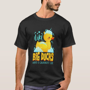 Ich mag große Ente und ich kann nicht schwimmende T-Shirt