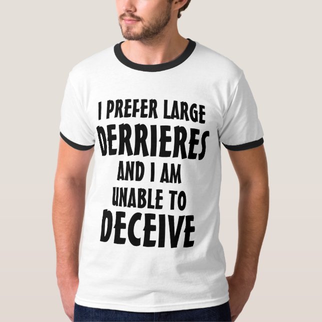 Ich mag große Hintern-noble Version T-Shirt (Vorderseite)