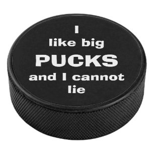 Ich mag große Kobolde und ich kann nicht liegen Eishockey Puck