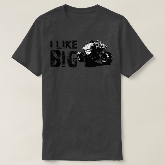 Ich mag große Lastwagen T-Shirt (Design vorne)