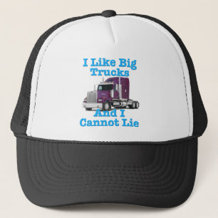 Ich mag große LKWs und ich kann nicht liegen Truckerkappe