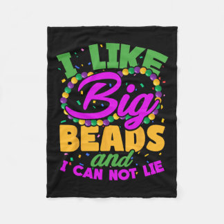Ich mag große Perlen und ich kann nicht lügen Fleecedecke