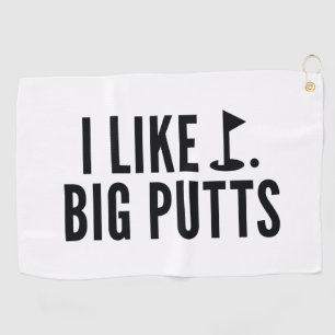 Ich mag große Putts Golfhandtuch