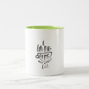 Ich mag große Schalen-Tasse Zweifarbige Tasse