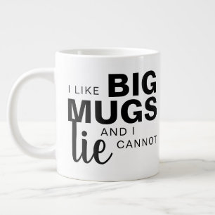 Ich mag große Tasse, ich kann keinen lustigen Spaß Jumbo-Tasse