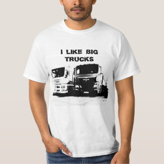 Ich mag großen LKW-T - Shirt