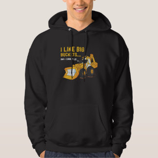 Ich mag großes Eimer-Löffelbaggerhoodie-Sweatshirt Hoodie