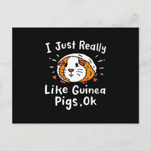 Ich mag Guinea Guinea Pig Kawaii Postkarte