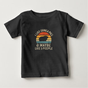 Ich mag Guinea Schweine und vielleicht 3 Leute lus Baby T-shirt