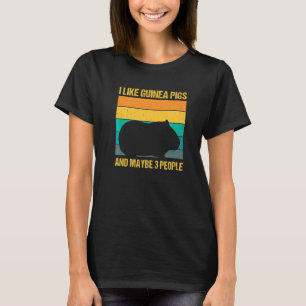 Ich mag Guinea Schweine und vielleicht drei Leute T-Shirt