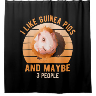 Ich mag Guinea Schweine Wheek Cavy Lover Guinea Ma Duschvorhang
