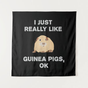 Ich mag Guinea Schweine wirklich gerne Guinea Schw Wandteppich