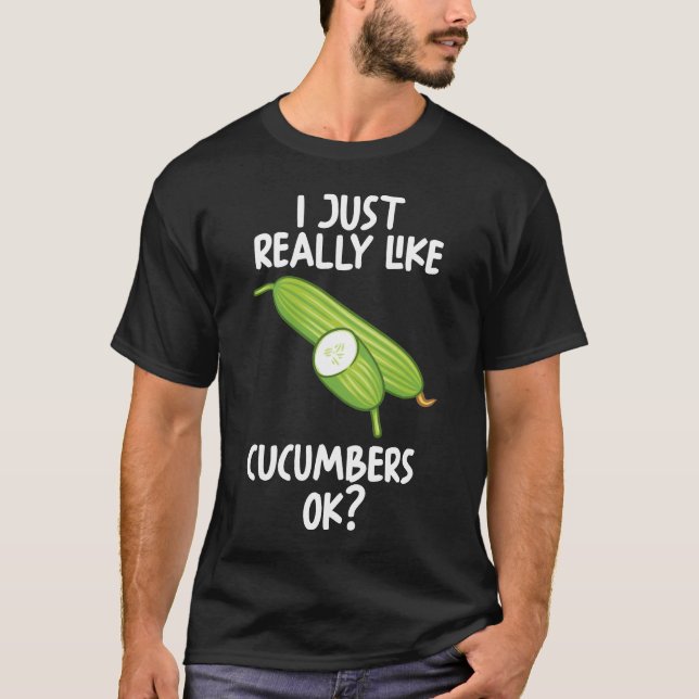 Ich mag Gurken einfach. T-Shirt (Vorderseite)