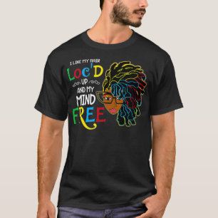 Ich mag Haare finden sich oben lustige schwarze Fr T-Shirt