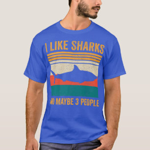 Ich mag Haie und vielleicht 3 Leute 386 T-Shirt