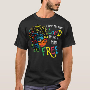 Ich mag Hair Loc würde mir Freie Schwarze Frauen i T-Shirt