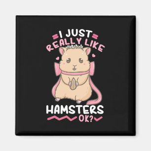 Ich mag Hamster einfach. Magnet
