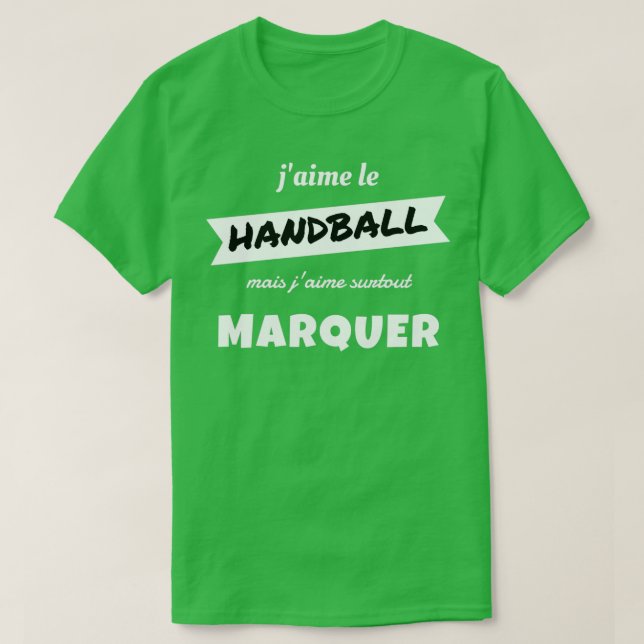 Ich mag HANDBALL, aber ich mag es besonders, MARK T-Shirt (Design vorne)