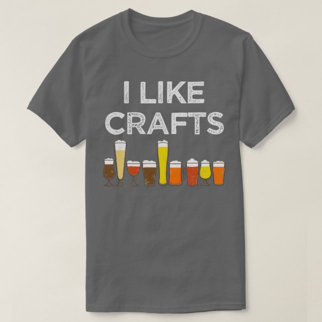 Ich mag Handwerk T-Shirt (Design vorne)