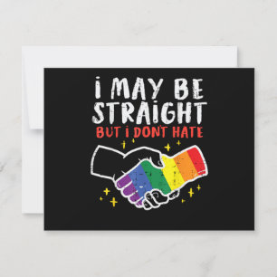 Ich mag hetero sein, aber ich hasse die Gay-Pride- Dankeskarte