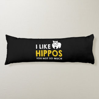 Ich mag Hippos Sie nicht so viel Kostümgeschenk Seitenschläferkissen