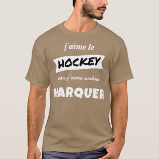 Ich mag HOCKEY, aber ich mag besonders MARK T-Shirt