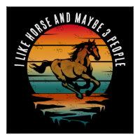 ICH MAG HORSE UND VIELLEICHT 3 PERSONEN