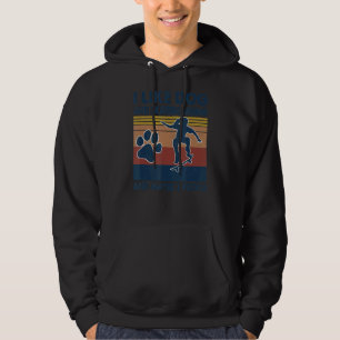 Ich mag Hunde und Skateboarden und 3 Leute Hunde Hoodie