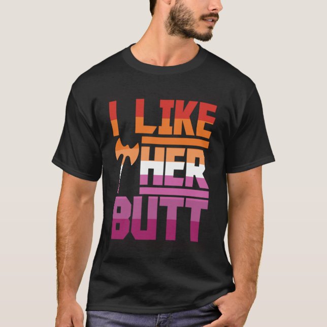 Ich mag ihren Hintern - LGBT Pride Pullover Hoodie (Vorderseite)