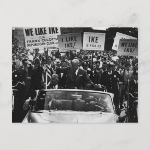 Ich mag Ike Dwight D. Eisenhower-Kampagne Postkarte