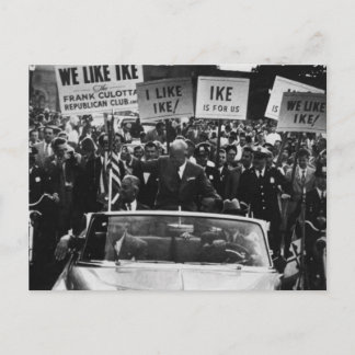 Ich mag Ike Dwight D. Eisenhower-Kampagne Postkarte