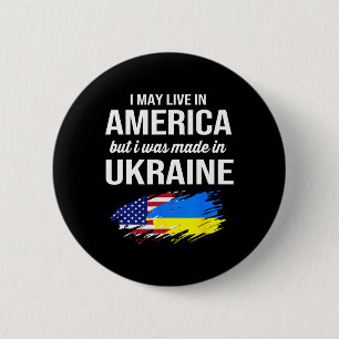 Ich mag in Amerika leben, aber ich wurde in der Uk Button