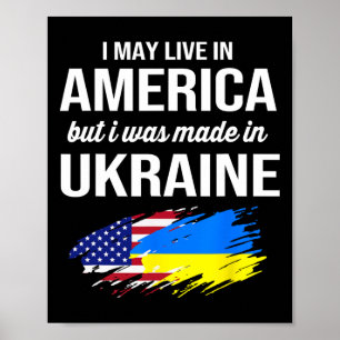 Ich mag in Amerika leben, aber ich wurde in der Uk Poster