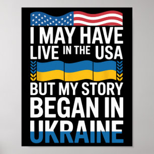 Ich mag in den USA leben, aber meine Geschichte be Poster