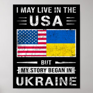 Ich mag in den USA leben, aber meine Geschichte be Poster