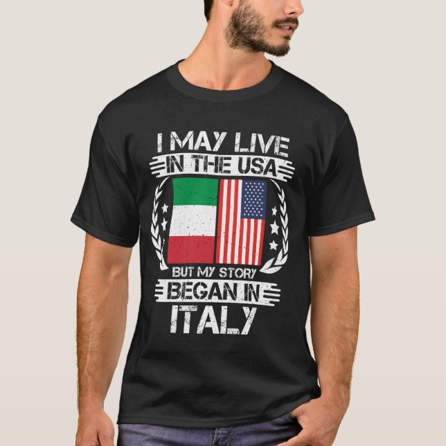 Ich mag in den USA leben, aber meine Geschichte be T-Shirt (Vorderseite)