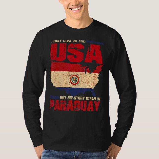 Ich mag in den USA leben, aber meine Geschichte be T-Shirt (Vorderseite)