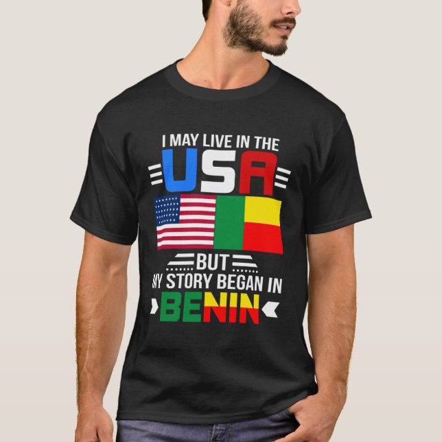 Ich mag in den USA leben, aber meine Geschichte be T-Shirt (Vorderseite)