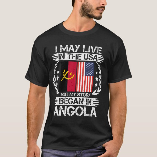 Ich mag in den USA leben, aber meine Geschichte be T-Shirt (Vorderseite)