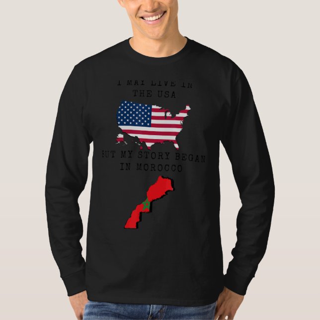 Ich mag in den USA leben, aber meine Geschichte be T-Shirt (Vorderseite)