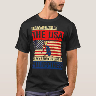 Ich mag in den USA leben, aber meine Geschichte be T-Shirt
