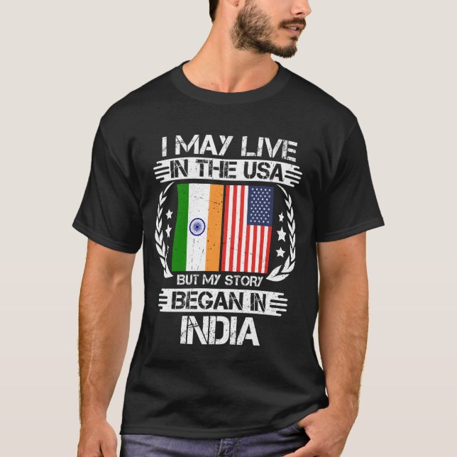 Ich mag in den USA leben, aber meine Geschichte be T-Shirt (Vorderseite)