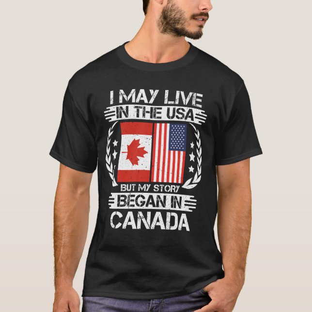 Ich mag in den USA leben, aber meine Geschichte be T-Shirt (Vorderseite)