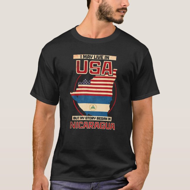 Ich mag in den USA leben, aber meine Geschichte be T-Shirt (Vorderseite)