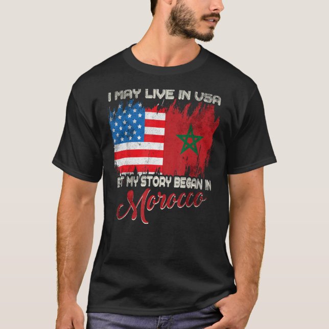 Ich mag in den USA leben, aber meine Geschichte be T-Shirt (Vorderseite)