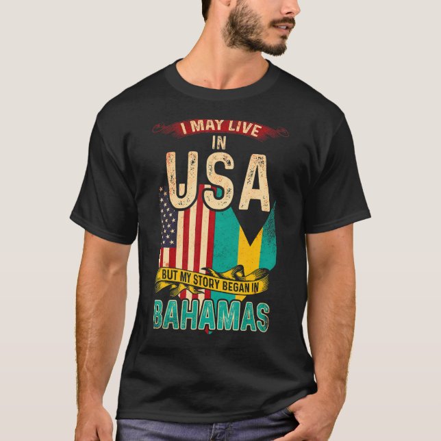 Ich mag in den USA leben, aber meine Geschichte be T-Shirt (Vorderseite)