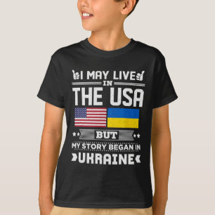 Ich mag in den USA leben, aber meine Geschichte be T-Shirt