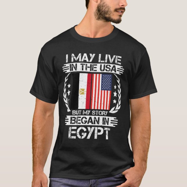 Ich mag in den USA leben, aber meine Geschichte be T-Shirt (Vorderseite)