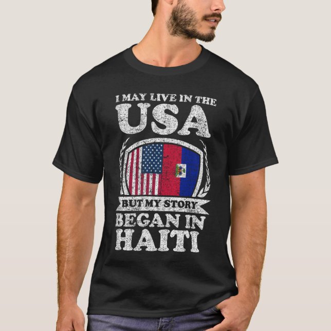 Ich mag in den USA leben, aber meine Geschichte be T-Shirt (Vorderseite)